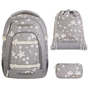 coocazoo MATE Schulrucksack-Set 3tlg mit TB Vanilla Bloom