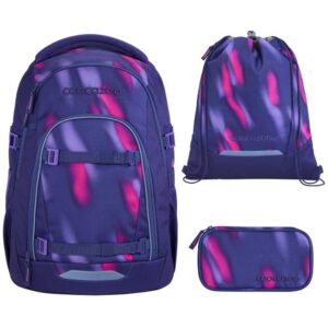 coocazoo MATE Schulrucksack-Set 3tlg mit TB Aurora Glow