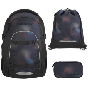coocazoo MATE Schulrucksack-Set 3tlg mit TB Rainbow Illusion
