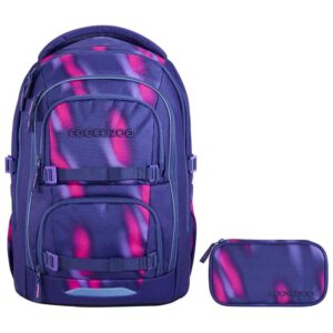 coocazoo PORTER Schulrucksack-Set 2tlg Aurora Glow