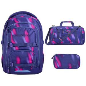 coocazoo PORTER Schulrucksack-Set 3tlg Aurora Glow