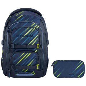 coocazoo PORTER Schulrucksack-Set 2tlg Fast Lime