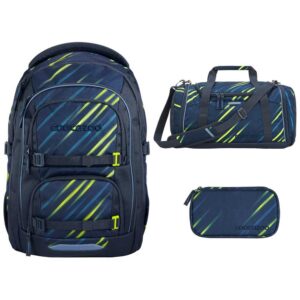 coocazoo PORTER Schulrucksack-Set 3tlg Fast Lime