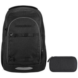coocazoo EVERY Schulrucksack-Set 2tlg Midnight Black
