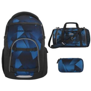 coocazoo BYTE Schulrucksack-Set 3tlg Electric Ice