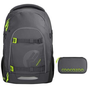 coocazoo MATE Schulrucksack-Set 2tlg Tarp Black Thunder