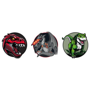 Schneiders Patches 3tlg Dinodragons