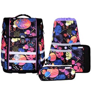 McNeill Perfecto Schulranzen-Set 5tlg Disney Stitch Black