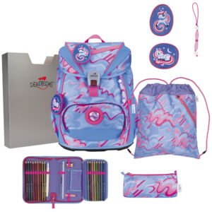 DerDieDas ErgoFlex Schulrucksack-Set 5tlg Magic Unicorn