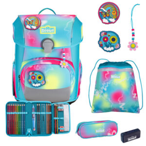 Scout Neo Schulranzen-Set 4tlg Happy Rainbow
