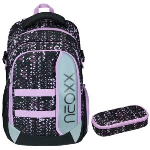 Neoxx Active Pro Schulrucksack-Set 2tlg Purple Crush