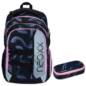 Neoxx Active Pro Schulrucksack-Set 2tlg Hello Wave