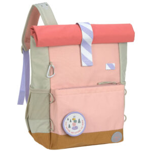 LÄSSIG Medium Rolltop Rucksack Sunny Explorer Rose