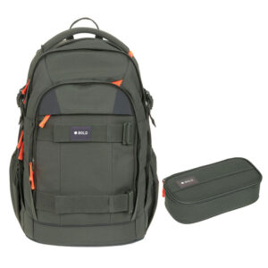 Bold Origin Schulrucksack-Set 2tlg Dark Olive