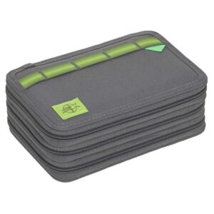 LÄSSIG 3-Fach Federmäppchen Unique Anthracite
