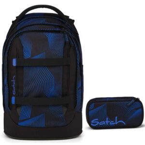Satch Pack Schulrucksack-Set 2tlg Seismic Blue