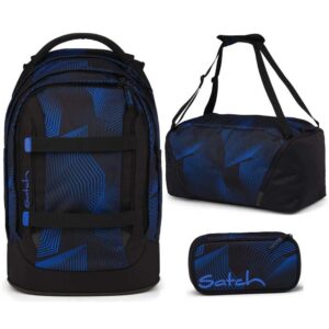 Satch Pack Schulrucksack-Set 3tlg Seismic Blue