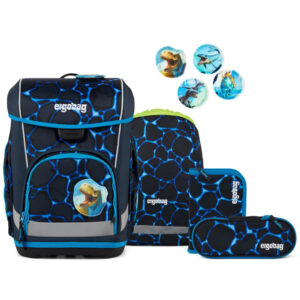 Ergobag Cubo Light Schulranzen-Set 5tlg Bärassic Garden