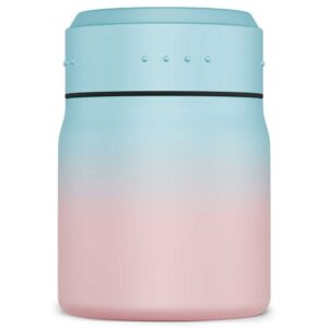 Satch Thermo Lunchbox Light Blue Graffiti