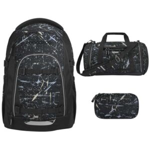 coocazoo MATE Schulrucksack-Set 3tlg Reflective Splash V2