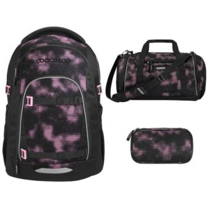 coocazoo MATE Schulrucksack-Set 3tlg Pink Illusion V2