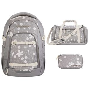 coocazoo MATE Schulrucksack-Set 3tlg Vanilla Bloom