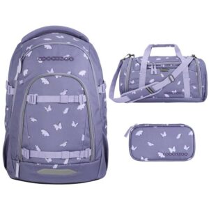 coocazoo MATE Schulrucksack-Set 3tlg Reflective Wings