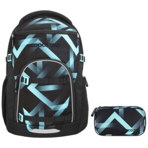 coocazoo BYTE Schulrucksack-Set 2tlg Laser Lights