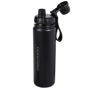 coocazoo Edelstahl-Trinkflasche 0,7 L Black