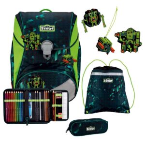 Scout Alpha Schulranzen-Set 4tlg Cubes