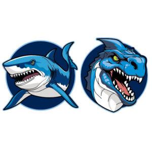 Schneiders Patches Shark/Dragon