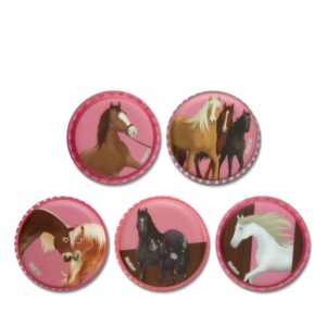 Ergobag Klettie-Set 5tlg Pferde im Galopp