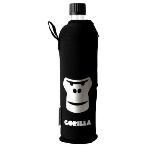 Doras Glasflasche mit Neoprenbezug 500 ml Gorilla