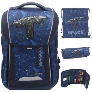School Buddy WAVE Schulranzen-Set 4tlg Space
