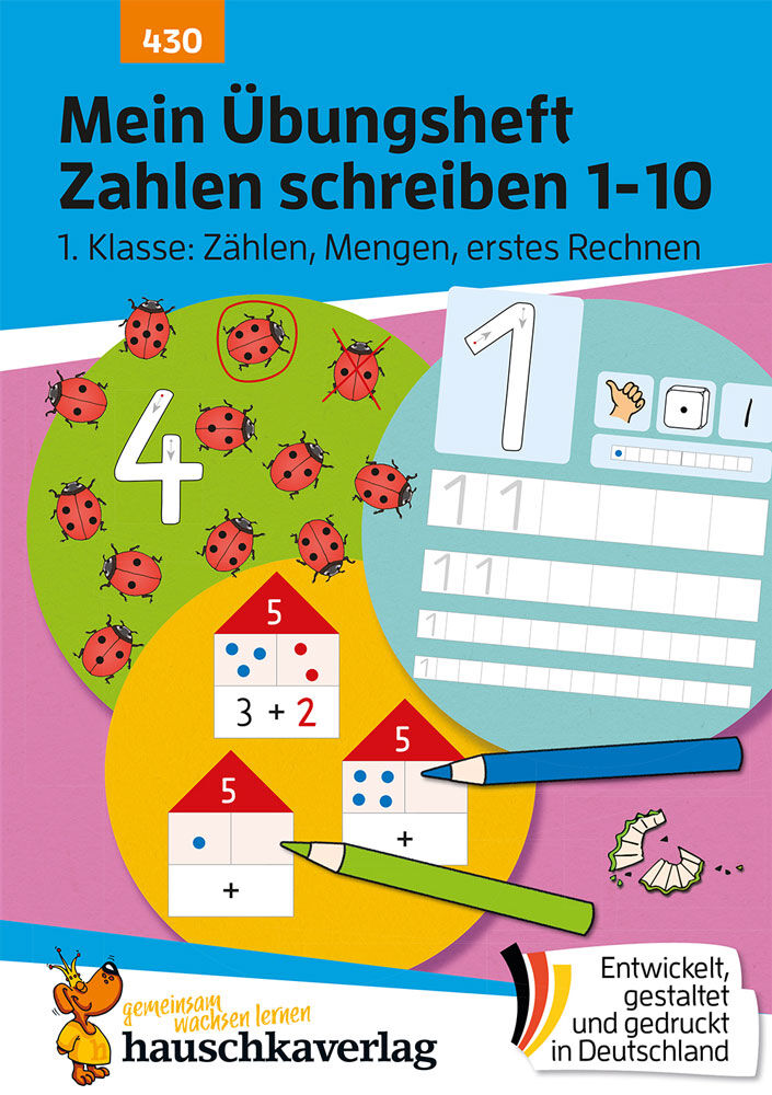 Hauschka Verlag 430 Mein Übungsheft Zahlen schreiben 1-10