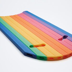 Schwimmbrett Comfy Twin Schwimmhilfe mit 2 Griffen | in Regenbogenfarben